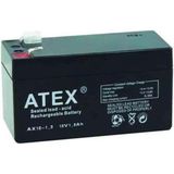 abnturk 12 Volt Kuru Akü 12V 1.3A 9.7x5.1x4,3 cm Atex Ax-12-1.3 - Renkli