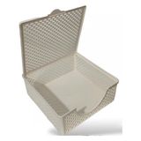 Abnturk 18X18X7 cm Boyutunda Plastik Sarmaşık Model Peçetelik - Krem