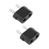 abnturk 2 Adet Amerikan Fiş Türk Sistemine Çevirici Adaptor Fiş Düz Fişi Topraklı Priz Yuvasına Uyum Adaptör