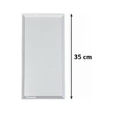 abnturk 2 Adet Beyaz Renk Sunum Tepsisi 35X18 cm Kırılmaz Ultra Dayanıklı Servis Tabağı - 1 lt