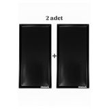 abnturk 2 Adet Siyah Renk Sunum Tepsisi 35X18 Cm Kırılmaz Ultra Dayanıklı Servis Tabağı, mrv131120251715