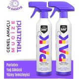 abnturk 2 Adet Yılın Mucizesi Köpük Temizleyici Sprey Pak 500ML Yağ Sökücü Yüzey Temizleyici Parlatma Köpüğü