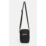 Abnturk 2 Gözlü 20X12 cm Ölçüsünde Siyah Baskılı Erkek Telefon Çantası & Omuz Çantası - 00-Siyah