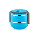 Abnturk 2 Katlı Sızdırmaz Yemek Termosu Sefer Tası Saklama Kabı Mavi 1,50 Litre