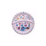 abnturk 21 Cm Üç Bölmeli Sevimli Hayvanlar Figürlü Mama Tabağı Eğlenceli Tabak, aygl160718092025-M3B2K3