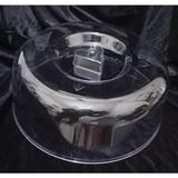 Abnturk 26CM Pasta Kek Tabağı Için Kullanılan Sağlıklı Plastik Dayanıklı Kırılmayan Fanus Kapak - 0 - 19 lt - Şeffaf