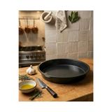 abnturk 28CM Yuvarlak Teflon Fırın Tepsisi Yanmaz Yapışmaz Içi - Dışı Teflon