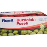 abnturk 3 Adet Büyük Boy Buzdolabı Poşeti - Şeffaf