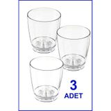 abnturk 3 Adet Orta Boy 1 Litre Şeffaf Orkide Saksısı N3 En Sağlıklı Bitki Saksısı Ø12-h11 Nature Düz Şeffaf