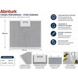 Abnturk 300X243MM Alüminyum Davlumbaz Aspiratör Filtresi 3 Katmanlı Tel Yağ Filtresi Tse Uygun