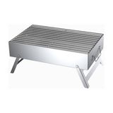 abnturk 30*50 cm Galvaniz Katlanılabilir Ayaklı Tel Izgaralı Mangal (Portatif Mangal)