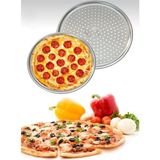 abnturk 32 cm Delikli Alüminyum Yapışmaz Pizza Tepsisi Tavası - 3 lt