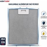 Abnturk 339X284MM Alüminyum Davlumbaz Aspiratör Filtresi 3 Katmanlı Tel Yağ Filtresi Tse Uygun