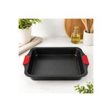 abnturk 39x26cm Isınmayan Silikon Kulplu Yapışmaz Fırın Tepsisi-Çok Amaçlı Pişirme Tepsisi