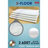 abnturk 4 Adet Büyük Boy Mucize Yer Silme Bezi - Temizlik Bezi - Sıkması Rahat Yer Bezi -50x70-