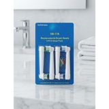 Abnturk 4'lü Oral-B Braun Ile Uyumlu Yedek Diş Fırçası Başlıkları Profesyonel Elektrikli Başlıklar - yok - Beyaz