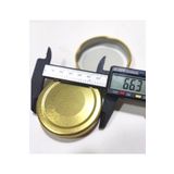 abnturk 5 Adet 63 mm Uzun Etekli Geniş Kenar Metal Konserve Kavanoz Kapağı DIŞ:66MM-IÇI:63MM 25 Yıl Garanti