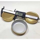 abnturk 5 Adet 82MM Uzun Etekli Geniş Kenar Konserve Kavanoz Kapağı Orjinal Silikon Iç Yüzey Paslanmaz - Bej - 82 ml