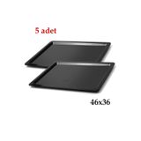 abnturk 5 Adet Kırılmaz Servis Tepsisi 47X36Cm Kaydırmaz İç Yüzeyi Pütürlü Fastfood Cafe Restarant Tepsisi, 5-46-abn1512222146