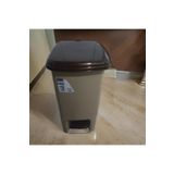 abnturk 55*35*28 cm Ebatında 40 Lt Pedallı Kapaklı Krem Çöp Kovası (Banyo - Mutfak - Tuvalet - Balkon)