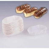 abnturk 600 Adet Büyük Boy Isıya Dayanıklı Yanmaz Yapışmaz Ekler Kapsülü Muffin Kek Kalıbı 40*85MM 25MM - 1 m