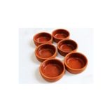 abnturk 6'lı Set Sütlaç Kabı 1. Kalite Toprak Güveç El Yapımı İçi Sırlı Fırın Kabı, bu0908222237
