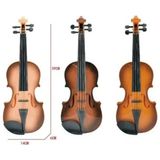 abnturk Ambalaj Boyutu 44*16CM Ürün Boyutu 39CM Kayıt Özellikli Işıklı Gerçek Tellere Sahip Keman Pilli - 44 x 16 cm - Koyu Kahverengi