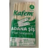 abnturk Bambu Ahşap Huş Ağacı Yapımı Adana Çöp Şiş 24CM 100 Adetlik 1 Paket