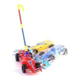 abnturk Bayraktar 545 Renkli Oyuncak Formula Yarış Arabası Sopalı 13X32 cm Motor Becerilerini Geliştirir