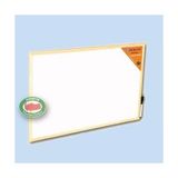 Abnturk Beyaz Duvara Monte Ahşap Çerçeveli Yazı Tahtası 40X60 cm Tekil Ürün Silgili Kalem