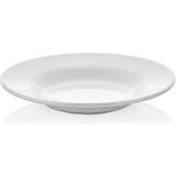 abnturk Beyaz Melamin 6lı 21CM Çukur Yemek Tabağı Sağlıklı Hijyenik - 6 Adet