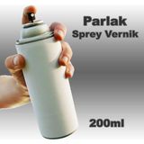 abnturk Büyük Boy 200ML Parlak Sprey Vernik Genel Amaçlı Hızlı Kuruyan Ahşap Metal Cam Seramik