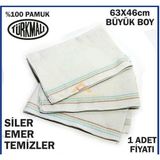 abnturk Büyük Yer Silme Bezi %100 Pamuk 63X46CM Hav Bırakmaz Süper Emici Kalın Dokulu Temizlik Bezi