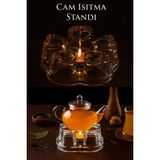 abnturk Çay Kahve Isıtma Altlığı Cam Çaydanlık Demlik Isıtıcı Cam Isıtma Standı Cam Nihale (Demlik Hariçtir) - 0,33 ml