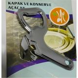 Abnturk Çelik Açacak , Kapak ve Konserve Açacağı 10 cm - Gümüş
