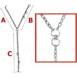 abnturk Çelik Besi Zinciri 6mm 75X90CM Et ve Süt Hayvanı Yetiştirme Yuları Çiftlik Hayvanı Bakım Boyunluğu