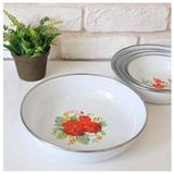 Abnturk Emaye Zırhlı Desenli Muhallebi Kasesi 16 Cm--sym290123