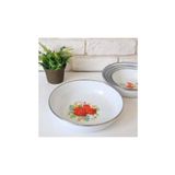 Abnturk Emaye Zırhlı Desenli Muhallebi Kasesi 16 Cm