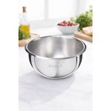 abnturk Ev Tipi 24 cm Büyük Boy Karıştırıcı Paslanmaz Çelik Çırpma & Mayonez Tenceresi Oval Taban - Gri