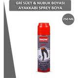 Abnturk Fırça Kapaklı Süet Ve Nubuk Renk Yenileyici Ayakkabı Bakım Spreyi Gri Renk 250Ml