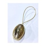 Abnturk Gold Dore Oval Mıknatıslı Perde Tutacağı Magnetik Toka Kaplama Çelik Telli Dekoratf Perde Mandalı