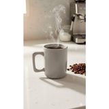 abnturk Gri Renkli Kahve Kupası Orta Boy Çay Kahve Keyfi - 1 Adet - 200 ml