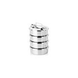 abnturk Isıtılabilir Sefertası 4 Katlı 1-3 Kişilik,12x6cm Sefer Tası,paslanmaz Çelik 4 Kap Yemek Taşıma Kabı