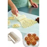abnturk Kafes Şekilli Pratik Saplı Hamur Kesici Rulet Tart Milföy Börek İçin Pratik Kesme Aleti