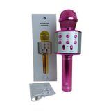 Abnturk Kaliteli Karaoke Mikrofonlu Bluetooth Hoparlör - Mor