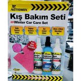 abnturk Kış Bakım Seti,buğu Önleyici 250ML, Yağmur Kaydırıcı 250 Ml, Buz ÇÖZÜCÜ250 Ml, 30X30 Mikrofiber Bez, 4'lü Set - 15 x21 - Beyaz - 1 Adet