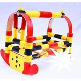 Abnturk Kız Çocukları Için Oyuncak Dekoratif Nostaljik Ahşap Beşik,tahta Beşik 30CM El Boyaması Orjinal Ahşap - Renkli