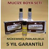 abnturk Koyu Kahve 5li Set Kumaş Boyası Sabitleyici-Kalıcı için Sirke-Parlaklık için İyotlu Tuz-2 Poşet Boya