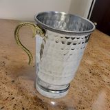 abnturk Külplü Paslanmaz Metal Alümnyum Bardak Maşrapa - Silver