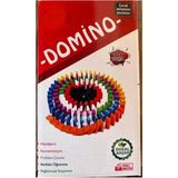 abnturk Kutu Boyutu 21*13CM Yerli Üretim Domino Çocuklar Için Harika Oyuncak 1. Sınıf Malzeme Eğitici - Renkli